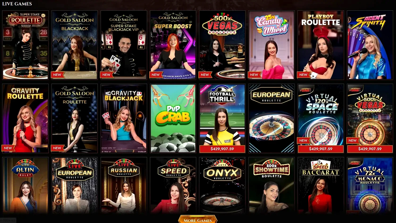 Интерфейс Casino 7 на экране ноутбука